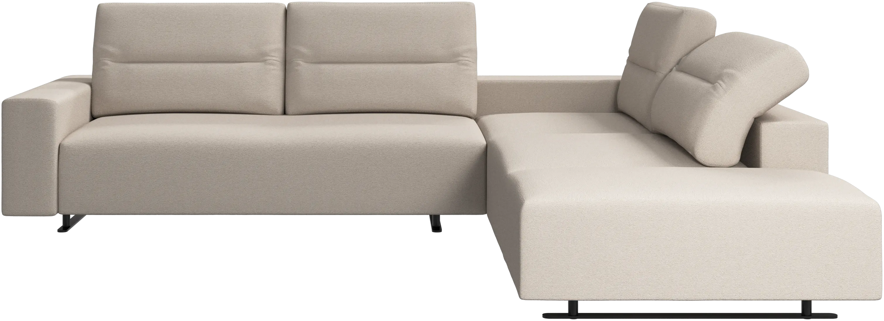 Hampton corner sofa with adjustable back and lounging unit | sofa